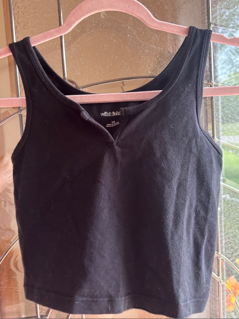 wild fable Black V-Notch Tank